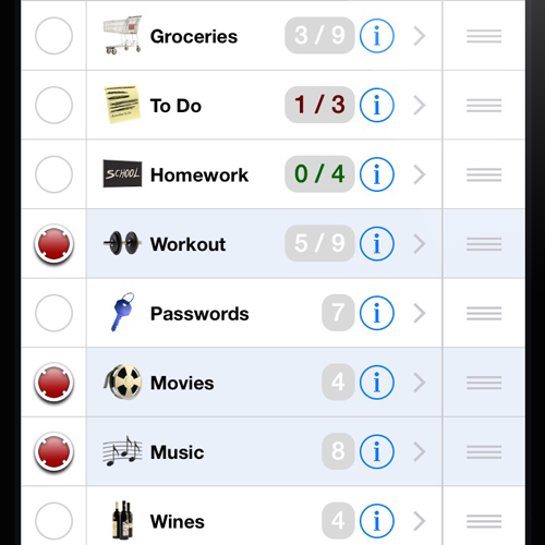 Create lists for every area of your life